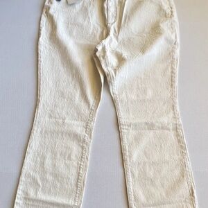 Universal Thread Women Vintage Stretch High Rise Bootcut Off White 18/34